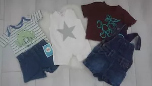 Nice 5x bundle summer clothes shorts top for baby boy newborn new baby 0-1 mths - Picture 1 of 2