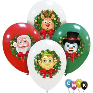 PALLONCINO 10 PZ NATALE , COLORI ASSORTITI METAL , PARTY NATALE , NAVIDAD - Imagen 1 de 2