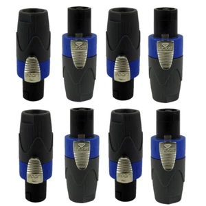 8Pcs Pole Conductor Speakon Cable Male Connector End For PA Speaker Loudspeakers - Picture 1 of 11