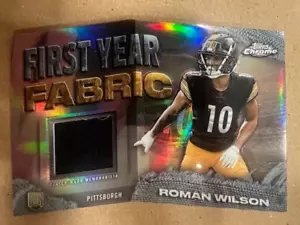 QTY: 2024 Topps Chrome - Roman Wilson - First Year Fabric Rookie Relic #FYF-RW - Picture 1 of 2