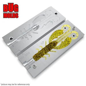 Bait DIY FishingMold SoftPlastic Baits Köder Plastisol Barsch CrazyLegsChiggerCraw - Bild 1 von 3