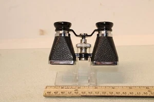 Vintage 1940’s OFUNA Japan 3X10 Coated Opera Glasses Binoculars ~ Leather Case - Picture 1 of 13