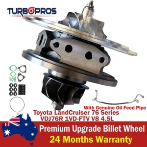 Upgrade Billet Turbo Core+Oil Feed Pipe For Toyota LandCruiser VDJ76R 4.5L - Bild 1 von 17