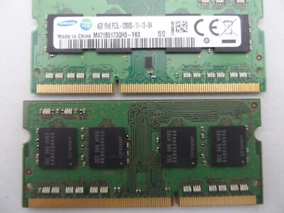 Samsung 8GB DDR3 "2 Stück 4GB" Module PCL3-12800S DDR3-1600 1,35V M471B5173EB0 - Bild 1 von 2