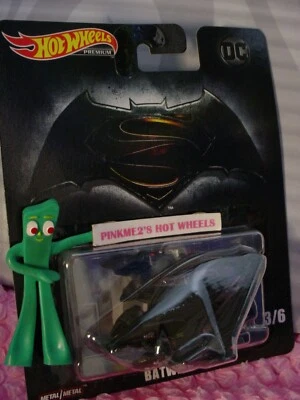 DC BATMAN BATWING 3/6☆black; metal/metal ☆2019 Hot Wheels Premium - Image 1 of 2