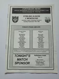 Stirling Albion v Montrose Scottish Challenge Cup 1996 - Picture 1 of 3