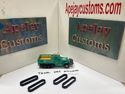 VINTAGE MATCHBOX K-108 M3A1 HALF TRACK BATTLE KINGS 1974 DIE CAST (TRACKS ONLY) - Image 1 of 3