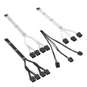 16Pin(12+4) to 3/4x8(6+2)Pin PCI-e 5.0 Extension Cable GPU Power Extension Cable - Afbeelding 1 van 10