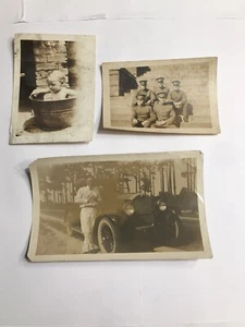 ¡Fotografías auténticas de principios de 1900! ¡Temas muy interesantes! Soldiers Cars Etc - Imagen 1 de 11