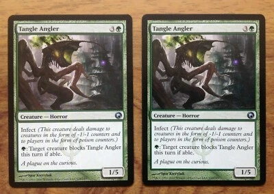 MTG SCARS OF MIRRODIN 2 x Tangle Angler .Free UK Postage - Image 1 of 3