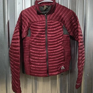 Giacca donna Eddie Bauer prima salita puffer grande rossa 800 imbottitura tempesta piumino  - Foto 1 di 7