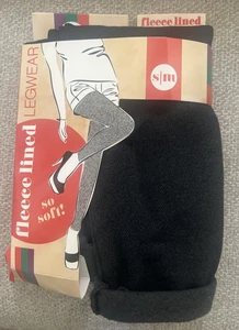 Blue Star - Fleece Lined Legwear Leggings - Dark Gray - Ladies Size S/M - Picture 1 of 4
