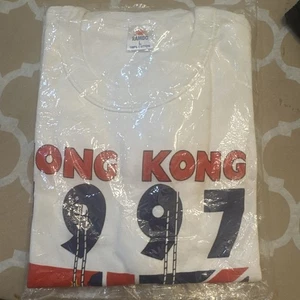 Vintage L 1997 RARE Hong Kong T-Shirt British Chinese C2 - Picture 1 of 5