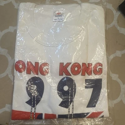 Vintage L 1997 RARE Hong Kong T-Shirt British Chinese C2 - Image 1 of 4