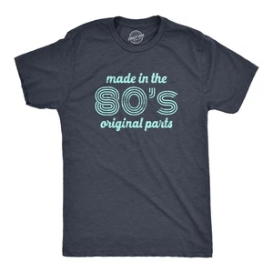 Camiseta Para Hombre Hecha en los Años 80 Piezas Originales Divertida Edad Cumpleaños Década Gráfico - Imagen 1 de 7