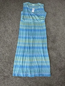 J. Jill - 1X- Very Beautiful Knit Printed Crossover Maxi Dress ~ NWT - Picture 1 of 7
