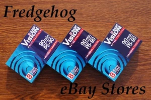 3 x EMTEC / BASF P5-90 VISION GRADE VIDEO 8mm & Hi8 CAMCORDER TAPES / CASSETTES - Picture 1 of 4