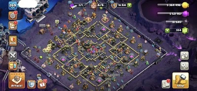 TH 17 269 lvl NEAR  MAX | 100-100-90-75-50 Heroes | 6 BUILDERS | CHEAP - Image 1 of 4