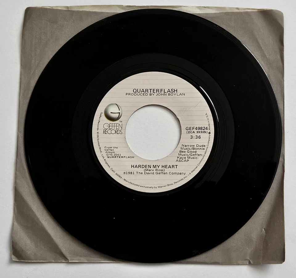 Quarterflash – Harden My Heart (Geffen 45) 1981 - Image 1 of 1