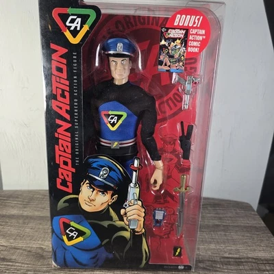 Figura de acción Captain Action 11,5" ronda 2 Marvel nueva en caja escala 1:6 Foto 1 de 4