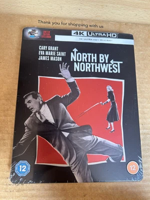 North By Northwest Ltd UK 4K UHD BluRay Steelbook NEW & SEALED Alfred Hitchcock - Image 1 of 4