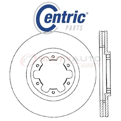 Centric C-TEK Disc Brake Rotor for 1998-2004 Nissan Pathfinder 3.3L 3.5L V6 it Foto 1 de 4