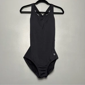 Neu mit Etikett Speedo Endurance Damen-Sport-Badeanzug einteilig schwarz mäßiger Schnitt Größe 6 - Bild 1 von 7