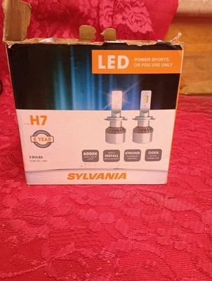 Sylvania - H7 LED Powersport o NIEBLA Uso Faros Bombillas 2 piezas *Caja abierta* Foto 1 de 3