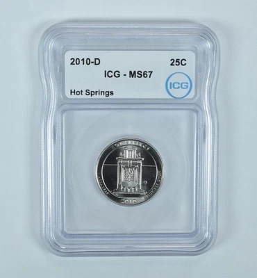 2010-D Washington Quarter ATB Hot Springs MS67 ICG - Image 1 of 4