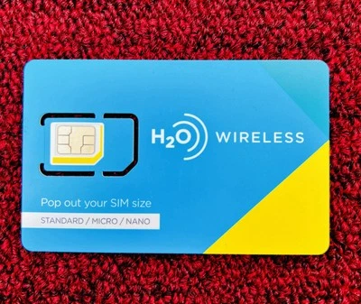 H2O Wireless SIM card with 90 days (3 months) of 3GB data ($20 plan) - Image 1 of 4