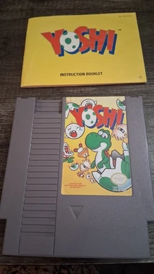 Yoshi (NES, Nintendo, 1991) - Authentic NES Game Cartridge/Manual/Case - Image 1 of 3