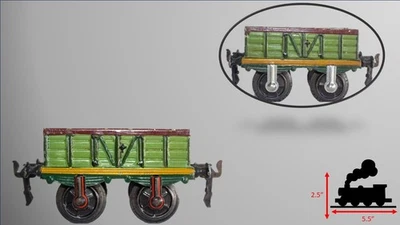 Early Pre-War 1905-1910 Hand Painted Märklin 1-gauge Low-side Gondola - Image 1 of 4