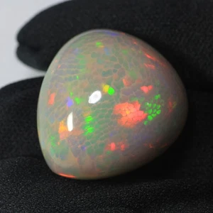 55.40Ct IF Best Rare ! AAA Honeycomb fire Works Pattern 100% Natural Black Opal - Picture 1 of 8