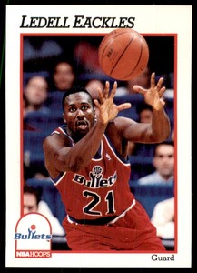 1991-92 Hoops Ledell Eackles Washington Bullets #213