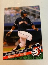 Christin Stewart 2015 Connecticut Tigers Team Card