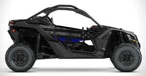 Blue Line Graphic Kit Wraps sticker Off Road Decal Can Am Maverick X3 American - Foto 1 di 5