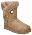 UGG W CLASSIC FLUFF PIN Boots Antique Pearl New