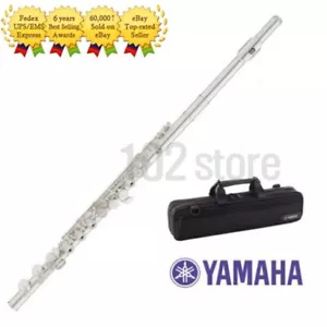 Yamaha YFL-222 Studentenflöte mit Hartschalenkoffer & Tasche - 100 % original - Bild 1 von 2
