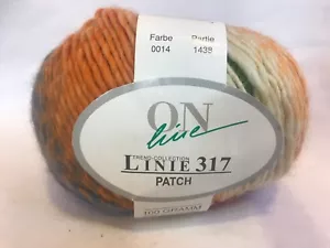 OnLine Linie 317 Patch Sport Wst, Wool, Acrylic Yarn Color: Yellow, Purple, Blue - Picture 1 of 4
