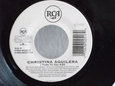Christina Aguilera,RCA,"I Turn To You",US,7" 45,PROMO, 2000 pop rock, Mint Foto 1 de 2