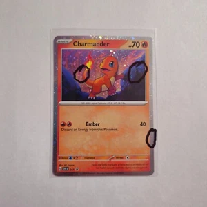 3 SWIRL A 🌀 Charmander 047 Cosmos Holo Promo Scarlet Violet 151 Pokemon Card NM - Imagen 1 de 2