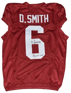 DEVONTA SMITH SIGNED HANDSIGNIERT ALABAMA CRIMSON TIDE #6 TRIKOT MIT HEISMAN 2020 - Bild 1 von 1