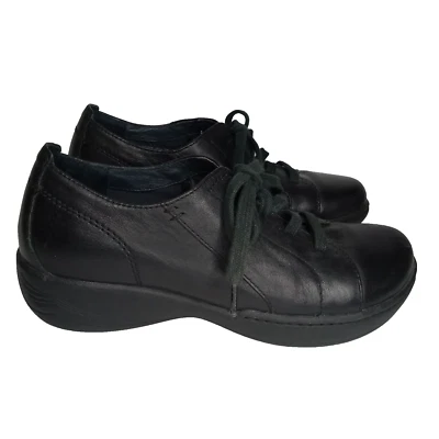 Dansko Tenis Oxford Zapatos con Cordones para Mujer Talla 38 EE. UU. = 7,5-8 Negro Cuero Comodidad Foto 1 de 4