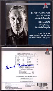 FISCHER-DIESKAU SHOSTAKOVICH Michelangelo Buonarroti Aribert REIMANN Signiert CD - Imagen 1 de 1