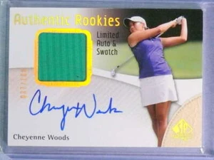 2013 SP Authentic Golf Limited Cheyenne Woods Rookie RC Shirt Autograph #037/100 - Picture 1 of 1