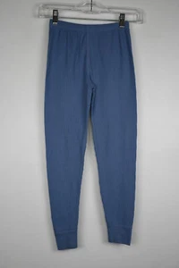 Girl's Athletic Works Active Waffle Knit Pants Base Layer Blue Medium(8) - Picture 1 of 4