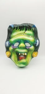New Vintage Frankenstein Hallmark Halloween Plastic Mask - Picture 1 of 6