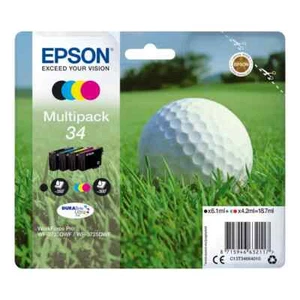 Epson 34 Golf Ball DURABrite Ultra Ink Cartridge CMYK Multipack C13T34664010 - Picture 1 of 1