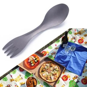 2 in 1 Integrated Spork Lightweight Portable Travel Tableware for Camping Hiking - Picture 1 of 7