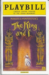 Playbill The King And I Lincoln Center 2015 Kelli O'Hara Jose Llana - Imagen 1 de 1